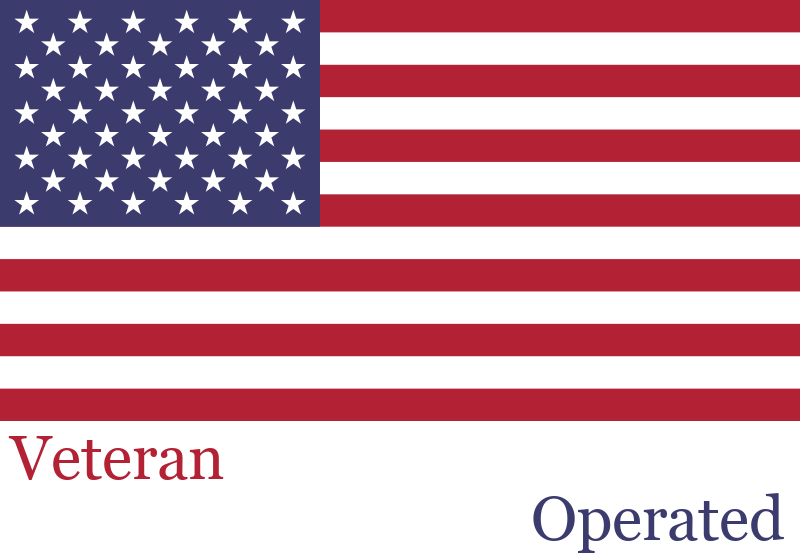 Veteran Owned Veteran Operated (American Flag)